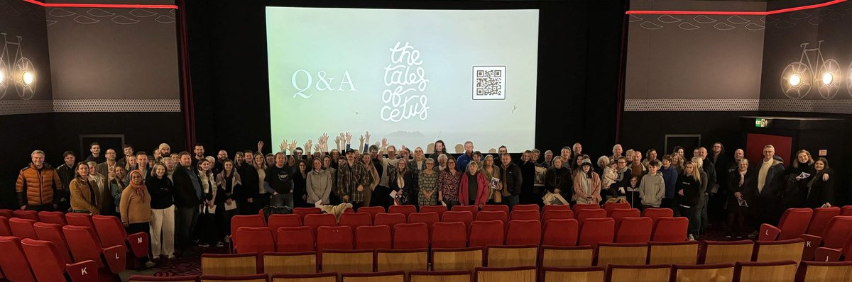 😍 What a magnificent crowd we had at Saturday’s premiere of ‘The Tales of Cetus’…. ‘A Beach Guardian film about community, hope, and the message of a whale’ 🙏 Thank you to everyone who came 🙏