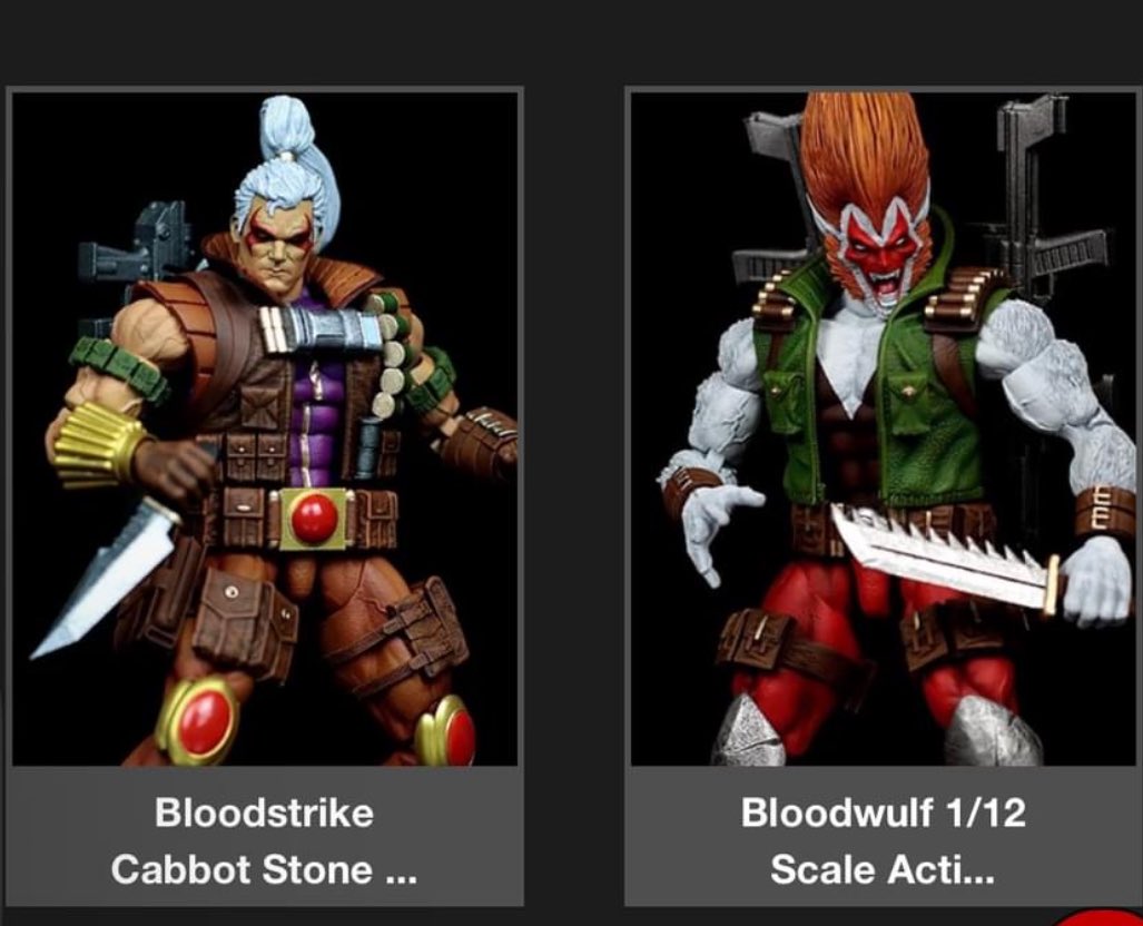 Bloodstrike! Bloodwulf!! Action figures are in production!
