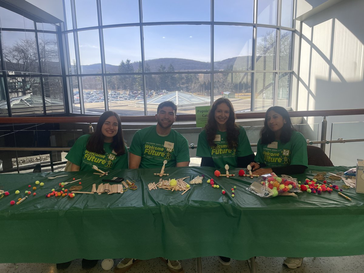 SSIE's IISE student chapter had a very busy National Engineers Week and is shown here participating at the Community Day event, which took place over the weekend. Thank you to IISE members Kelli Palumbo, Aidan Doona, Sophia Levine, and Amoolya Varghese (shown here)! #BingPride