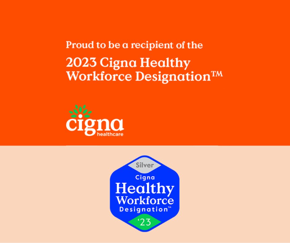 The Cigna Healthy Workforce DesignationTM recognizes commitment to employee well-being and vitality. The City of Oldsmar is proud to receive the silver level designation recognizing our strong focus on creating a healthy organizational culture. #CignaHWD