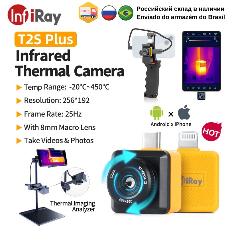 OfertasChina20's tweet image. #A_BFastrion_Store
📦 (Armazém Brasil) Câmera de imagem térmica InfiRay T2S Plus
🏷️ #INFIRAY
💰💰Por: R$ 1.656,31
🎟Sem cupom, em oferta🎟
💸Imposto Incluso no valor da Compra⚠️
🔗🔗Link Direto para o produto: s.click.aliexpress.com/e/_ooyzcb0