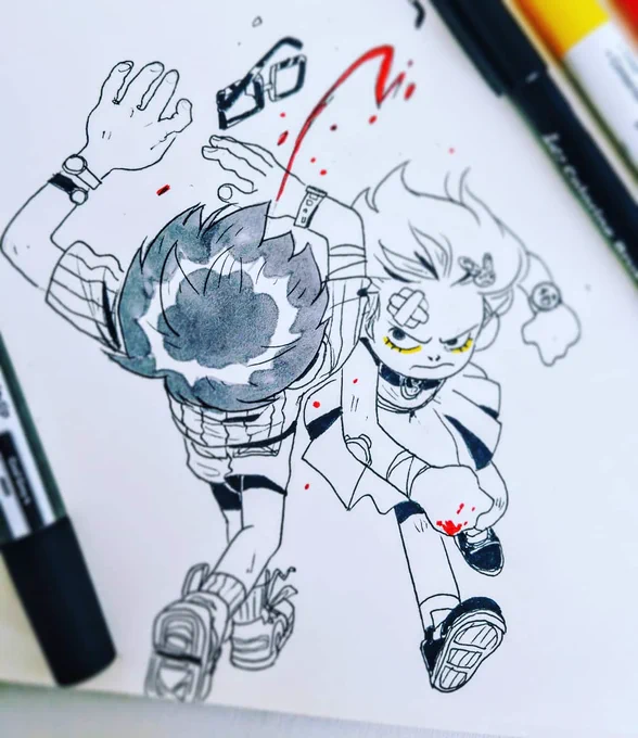 Tbt com algumas artes tradicionais pra dizer que  pretendo voltar a produzir mais coisa do tipo. Sdds desse inktober, não acredito mais no evento em si mas ainda consegui tirar algo de positivo dele 