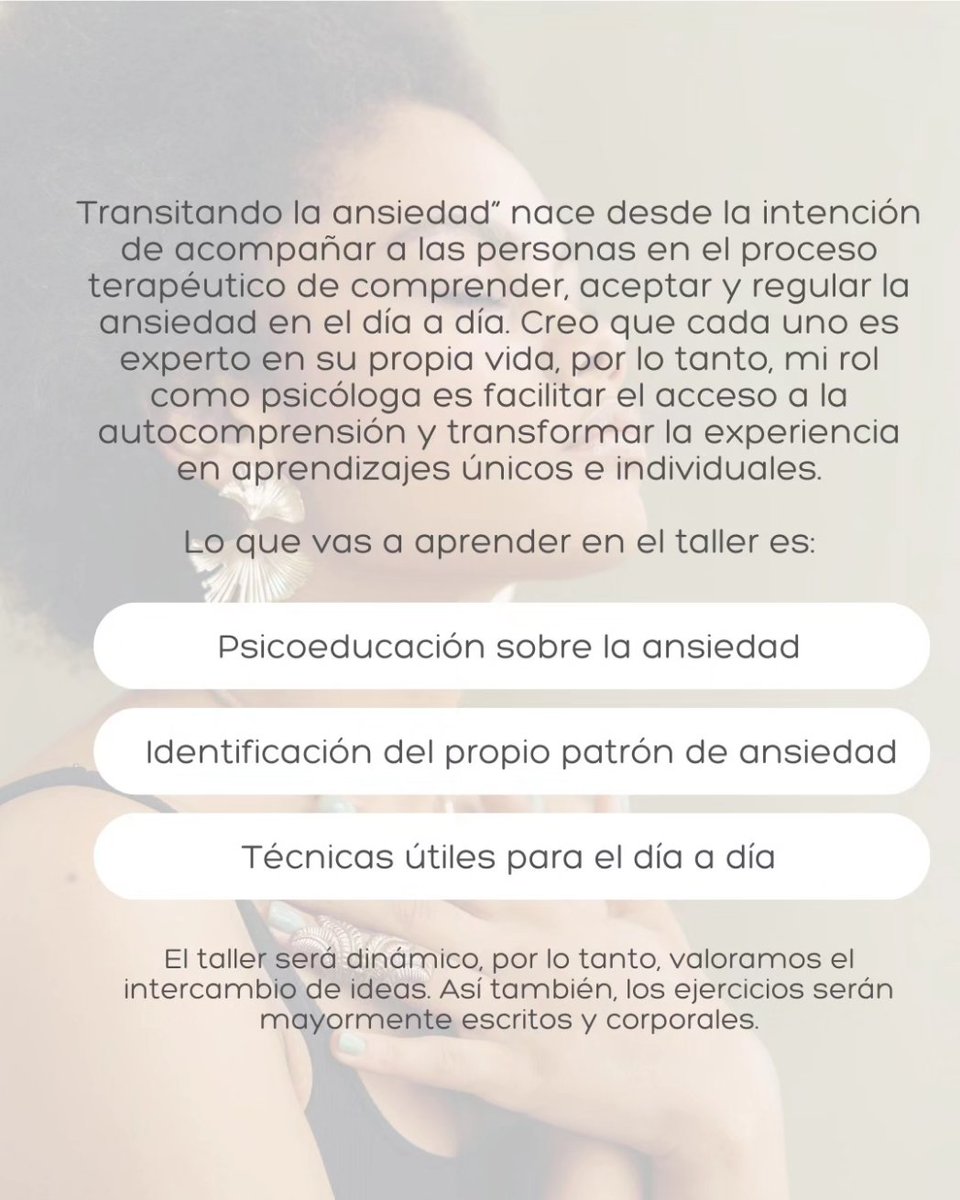 Se viene un super taller en marzo! ❣️✨️🙌 Los cupos son reducidos y limitados asi que anotate con tiempo.
Ig @psicamilabernal