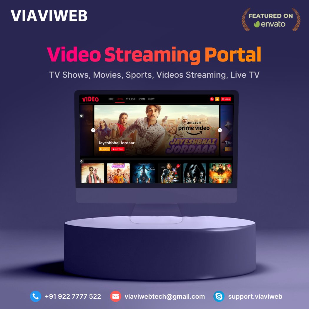 viaviwebtech's tweet image. Create your own OTT Platform &amp;amp; App.

Website Source Code:  1.envato.market/76aGQ

Android App Source Code: 1.envato.market/jd1zb

WhatsApp: +919227777522

#OTTPlatform #VideoStreamingPortal #VideoStreamingScript #LiveTVPortal #StreamingPortal #StreamingScript #Viaviwebtech