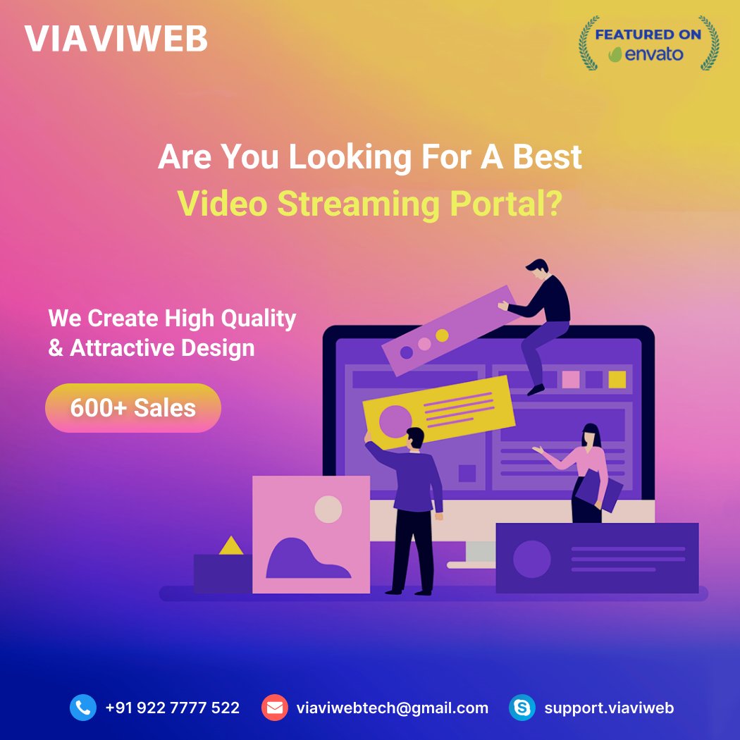 viaviwebtech's tweet image. Create your own OTT Platform &amp;amp; App.

Website Source Code:  1.envato.market/76aGQ

Android App Source Code: 1.envato.market/jd1zb

WhatsApp: +919227777522

#OTTPlatform #VideoStreamingPortal #VideoStreamingScript #LiveTVPortal #StreamingPortal #StreamingScript #Viaviwebtech