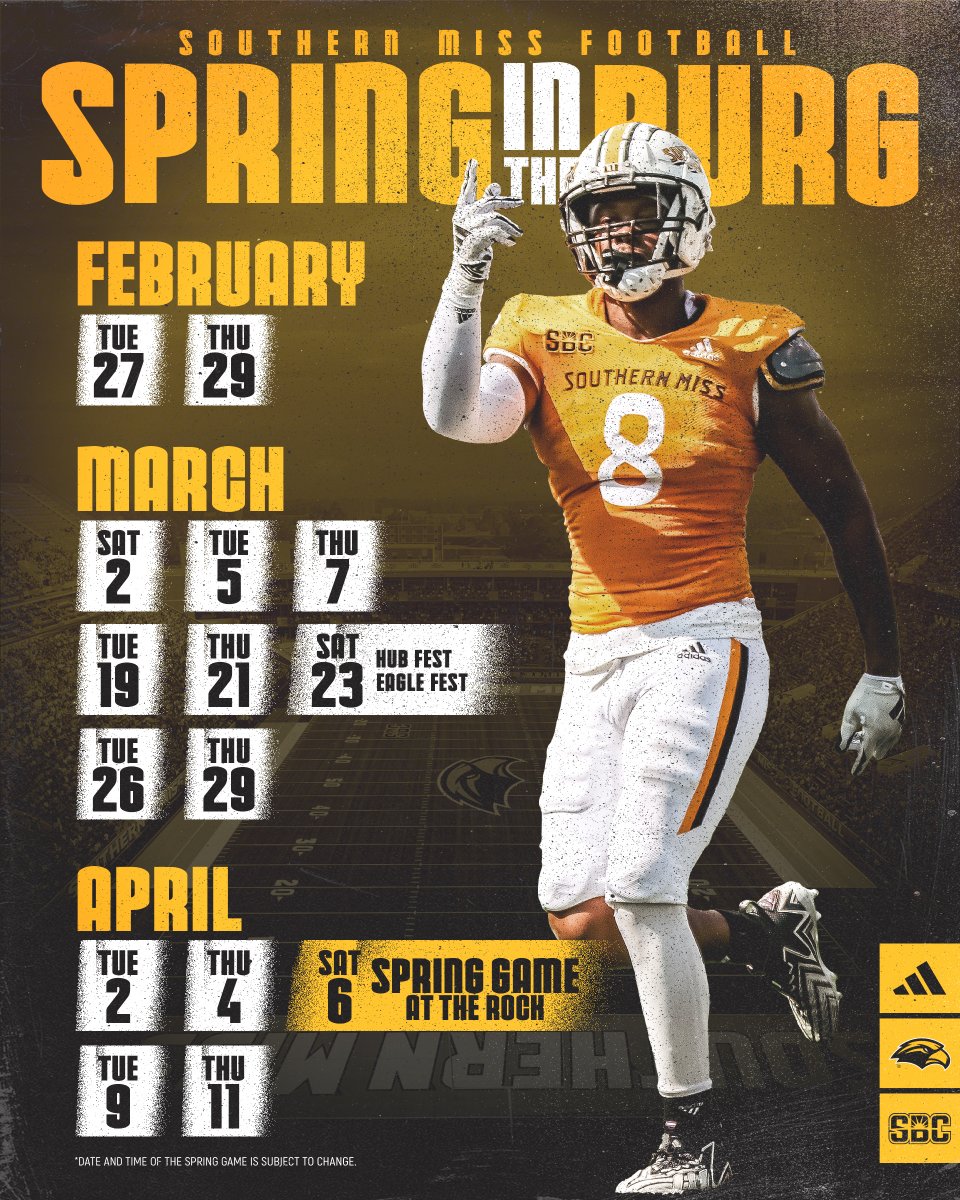 𝗧𝗛𝗘 𝗛𝗨𝗡𝗧 𝗦𝗧𝗔𝗥𝗧𝗦 𝗧𝗢𝗠𝗢𝗥𝗥𝗢𝗪

It's time for spring 🏈 in The 'Burg
Renew 🎟️ smttt.info/24FBRenewals

#AIE | #SMTTT