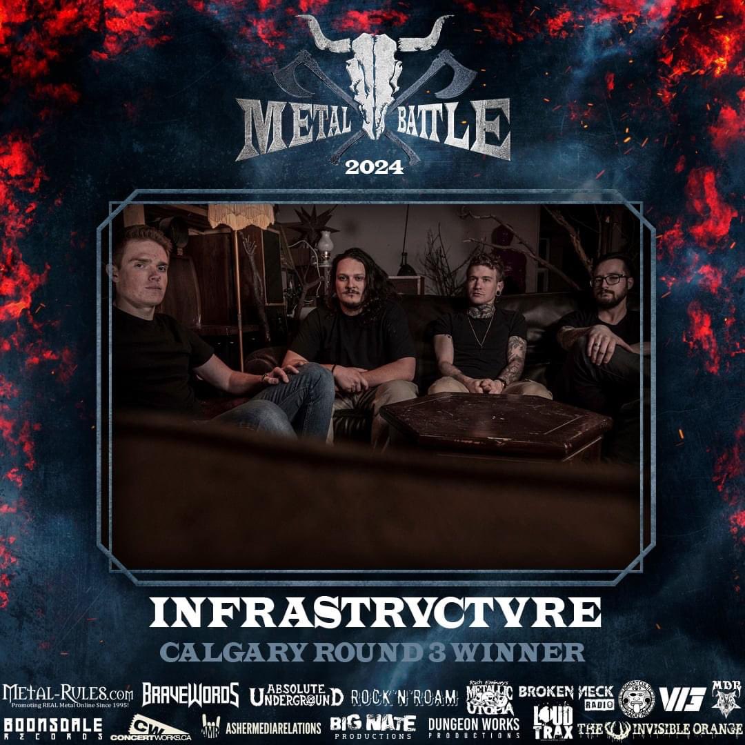 Congrats to <a href="/MetalBattleCAN/">Metal Batttle Canada</a> Calgary Round 3 winner Infrastrvctvre! They join Divide The Dead and Hooker Spit in the #Calgary Final on Friday April 12th at #dickensyyc!

#yyc #yycmetal #yycmusic #wackenmetalbattlecalgary #wackenmetalbattlecanada #wackenmetalbattle #wackenopenair