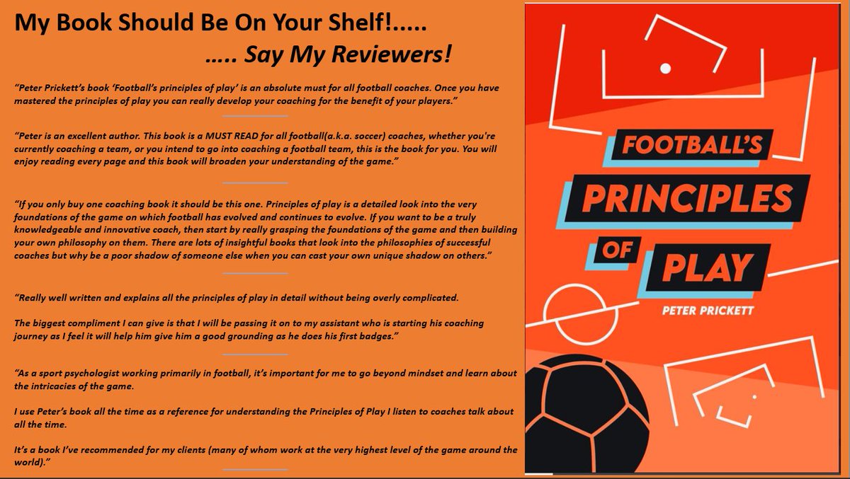 PeterPrickett's tweet photo. Starting your UEFA C?   You are my target audience.   Written to explain the game in detail but with simplicity.  Take a look at the book! https://t.co/MZvrRkeN89