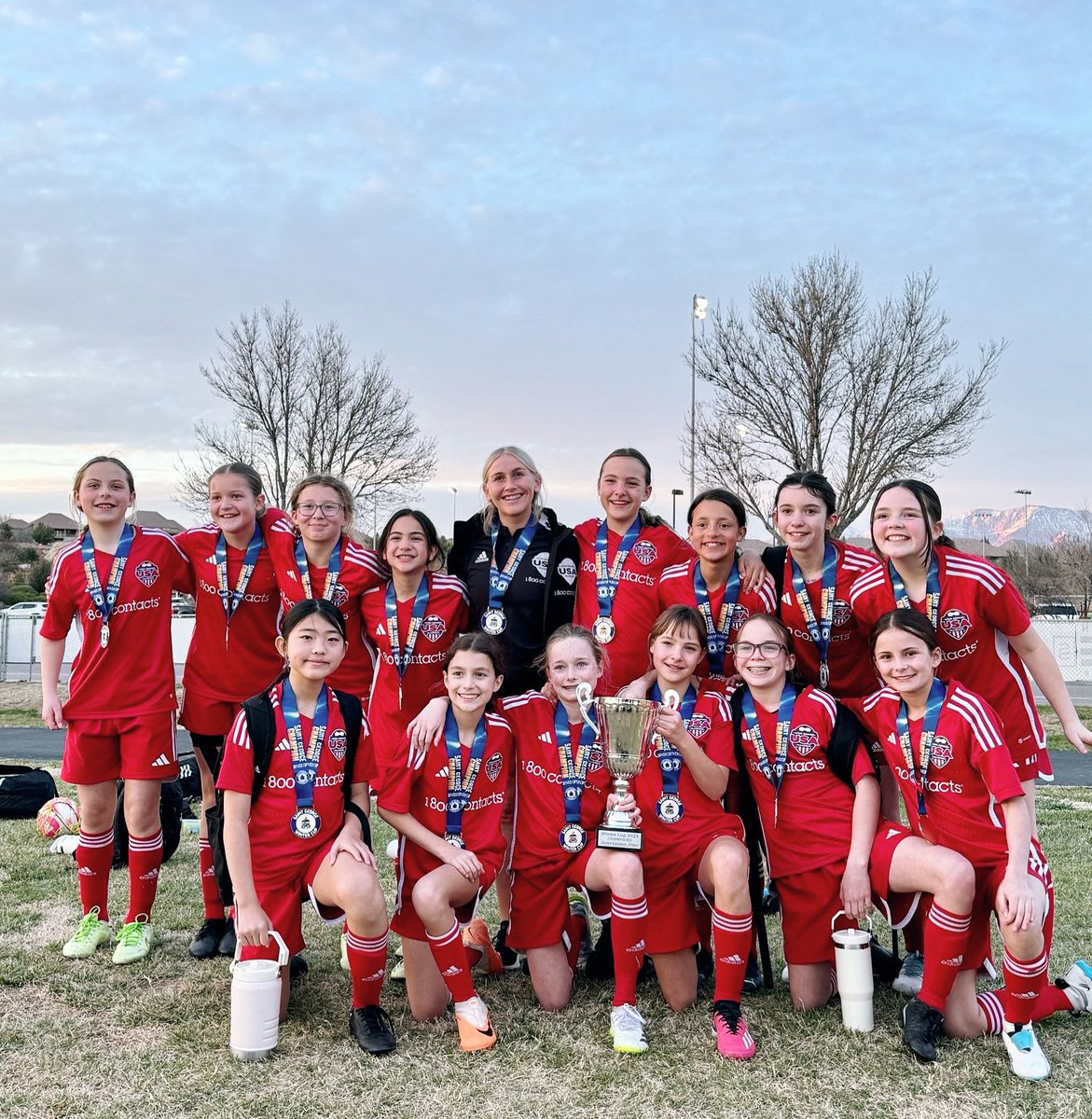 utahsoccer1's tweet photo. Lots of accomplishments for USA!
🔴 @ProScoreSoccer Best IX at E64 National League Playoffs 💥
🔴 Rage Invitational Tournament Champions 🏆🥇&amp; Finalists 🥈
🔴 St George Winter Cup Champions 🏆 🥇&amp; Finalists 🥈
🔴 @YellowstonePrem League Champions 🏆🥇
#utahsocceralliance https://t.co/K6NZvqMDAZ