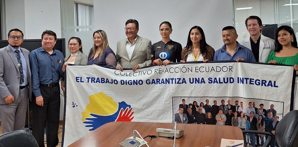 <a href="/AsambleaEcuador/">Asamblea Nacional</a>
🗓 22/02
<a href="/distritosurq/">Franklin Samaniego M</a> <a href="/EGuzmanurresta/">Jhajaira Urresta DDHH</a> nos recibieron para tratar los problemas del Sistema de Salud🩻

1. Estado de los procesos de gestión, provisión de servicios y promoción/prevención  💊
2. Tiempos para ejecución de la Ley Orgánica de Carrera Sanitaria

🧵1