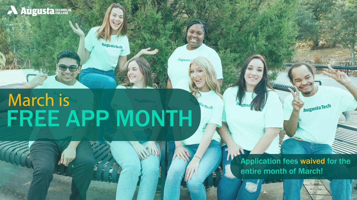 AugustaTech1's tweet photo. 📚 March is your chance to apply for free at Augusta Technical College! Don't miss out – Summer term kicks off on May 13. 🌞 #EducationOpportunity #AugustaTech #ApplyNow https://t.co/qnUq9S1eKC