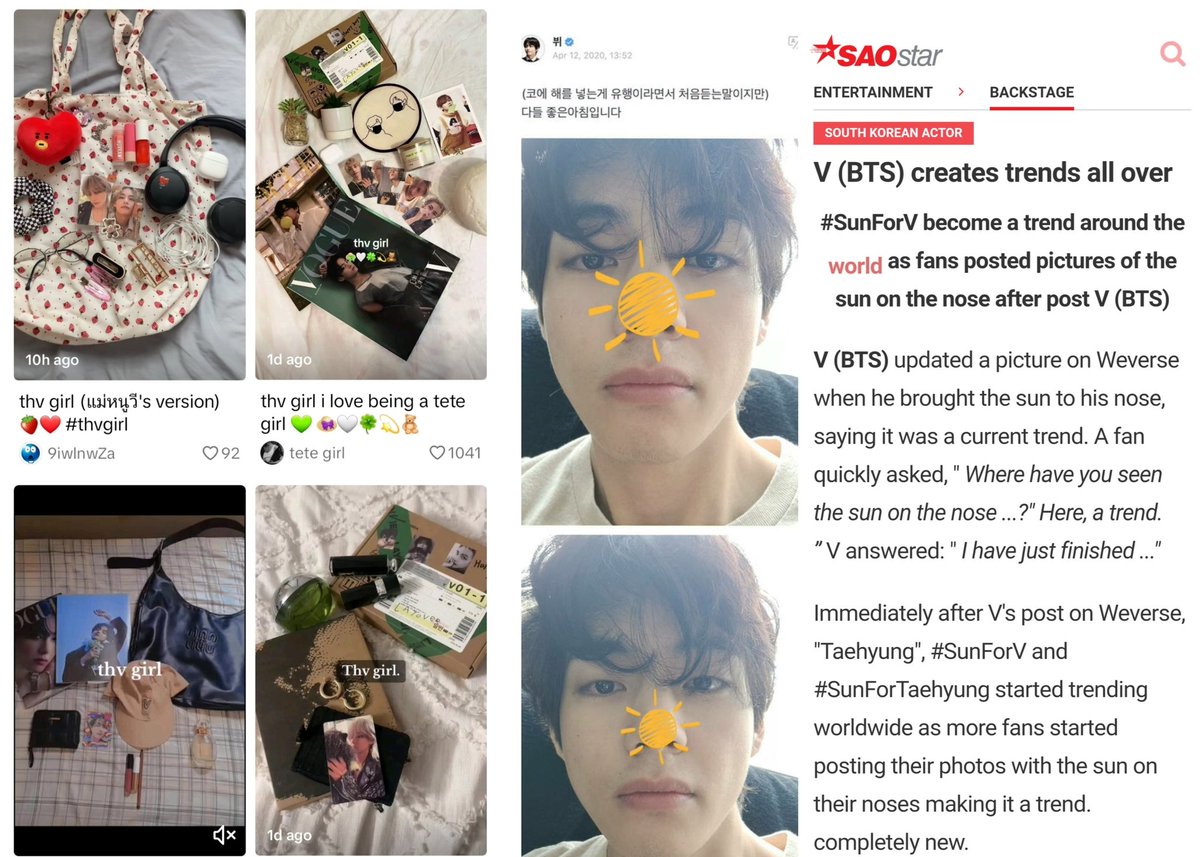 KTH_UK's tweet photo. #Thvgirls trend reminds me of the time Taehyung spontaneously created #SunForV trend worldwide
Thv 🤝 his girls are trendsetters https://t.co/w8qns9i1f4