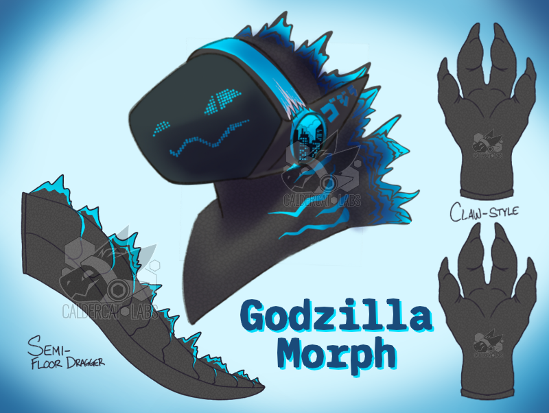 caldercatlabs's tweet photo. days where we lock on to the co-ordinates of Protogens like this godzilla morph are days that remind me why i'm still here at the lab. can't wait for this guy to spawn in!! (this is a claimed artistic liberty piece)

#protogenmaker https://t.co/9OuU1sIhMk