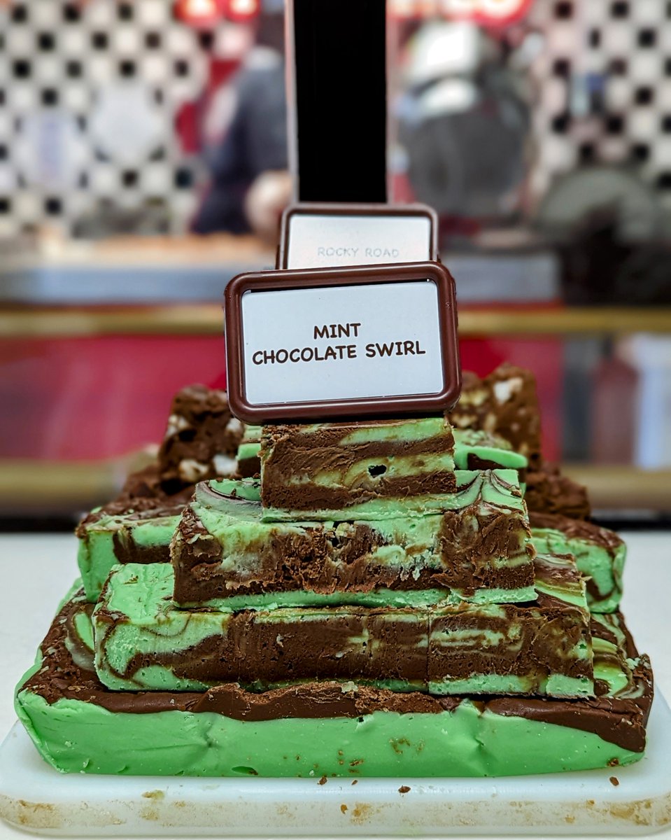 March's Flavor Sensation is on its way: It's a Chocolate Mint Madness! 🍫🌿 Prepare to indulge in this heavenly combo soon. Stay tuned for the official release! #ChocolateMint #candystore #icecreamshop #SpreadJoy #worldfamouspralines #fudge