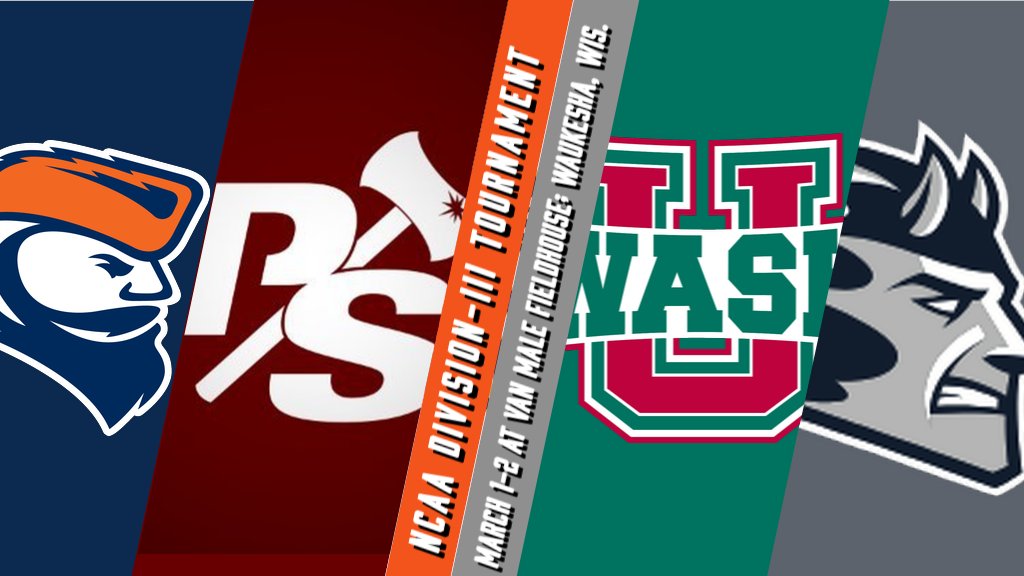 CU at Van Male beginning Friday! @WASHUBears will play @stoutbluedevils Fri. at 5:30 pm Central Time, followed by @carrollu_wbb vs. @PSLoggers at 8 pm Central. The winners will play Sat. for the Regional Championship at 8 pm. All games will be played in Waukesha, Wis. #d3hoops