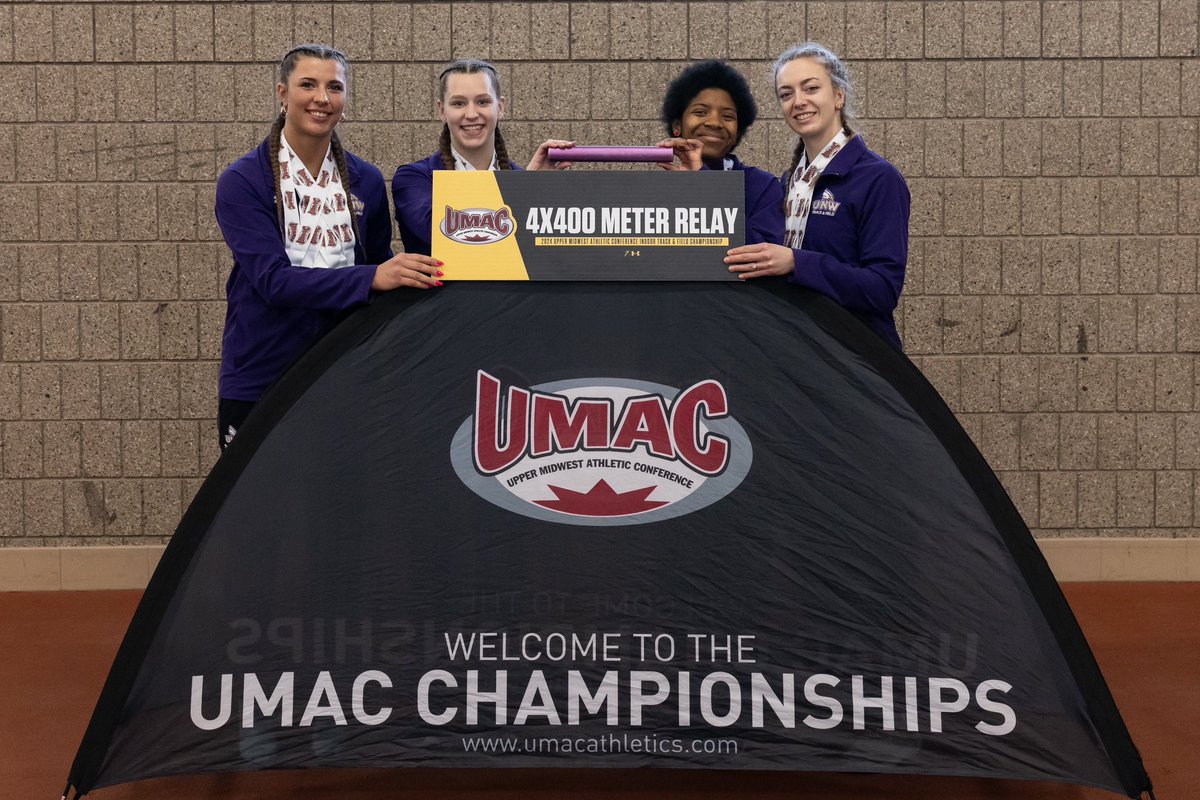 unweagles's tweet photo. 🏆 Record setters ‼️

ICYMI: @unwcctf saw indoor program records in both the 4x200 and 4x400 events at the @umacathletics Championships this weekend 🤯💨🤯💨

Congratulations ladies! 

📸: @holdenlawphoto 

🦅 #CompeteWithPurpose https://t.co/wspWPpQu8C