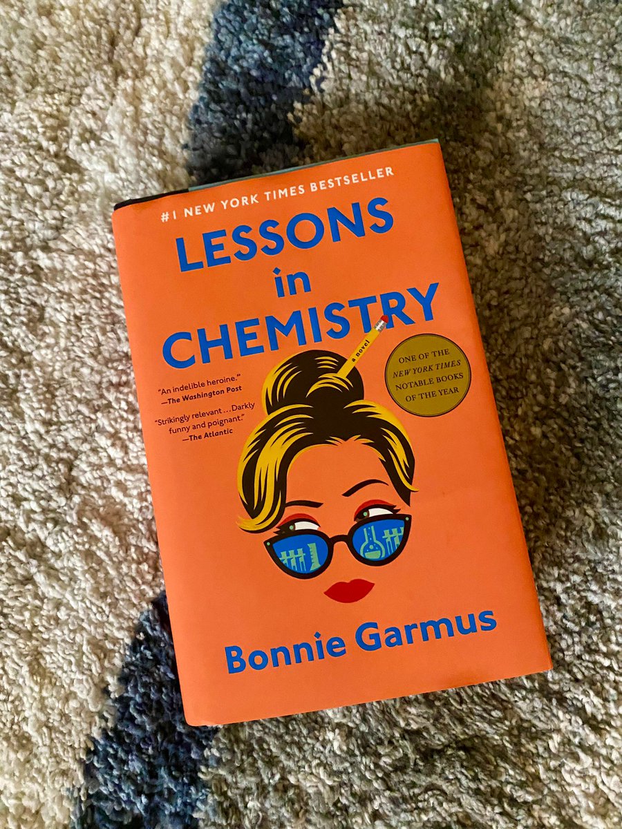 This book was just delightful. Exactly what I was in the mood for.
@BonnieGarmus 
#lessonsinchemistry
#WritingCommmunity