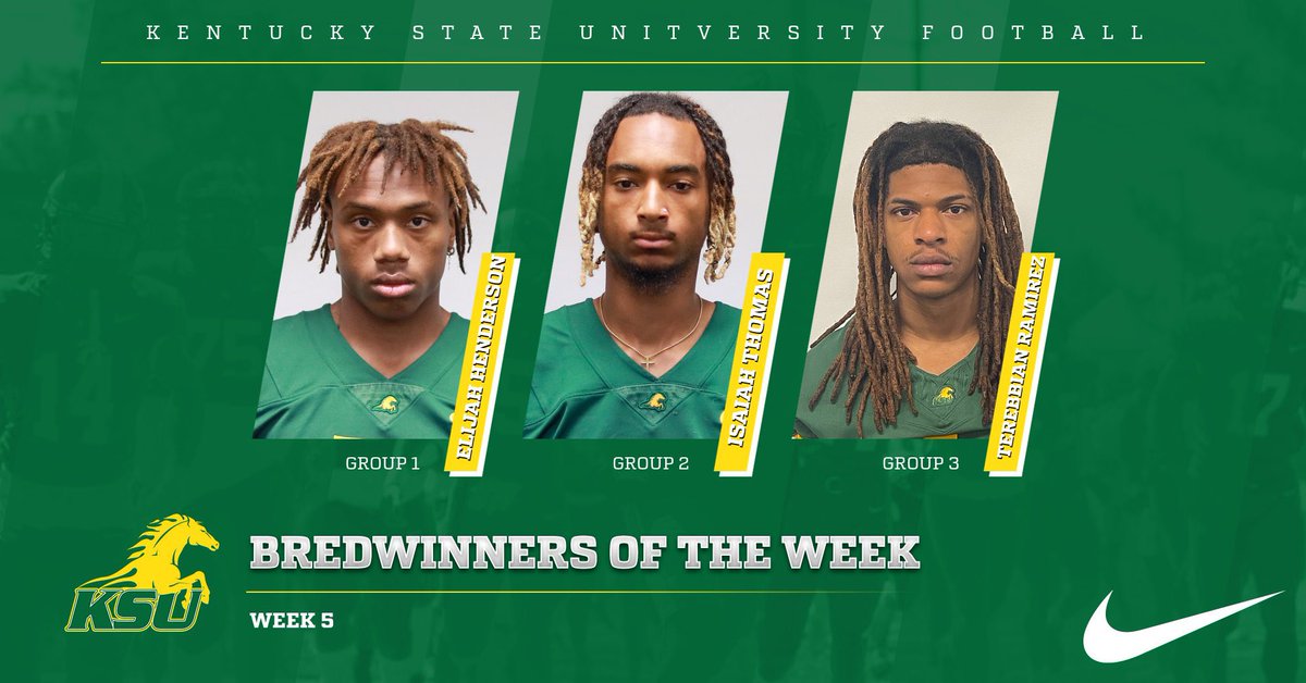 Shout out to our Week 5 BredWinners of the week! #BredDifferent #CloseTheGAP
