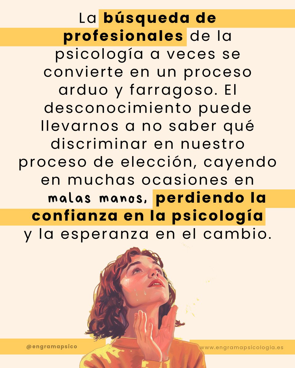 ¿ESTÁS BUSCANDO AYUDA PSICOLÓGICA?

La búsqueda de psicoterapeutas a veces se convierte en un proceso arduo. El desconocimiento puede llevarnos a no saber qué discriminar al elegir, cayendo en malas manos, perdiendo la confianza en la psicología y la esperanza en el cambio.