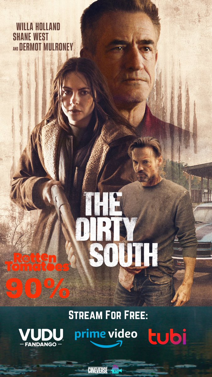 Stream #TheDirtySouth free! Now available on @Tubi, @AmazonFreevee, and @VuduFans. Enjoy! 🍿