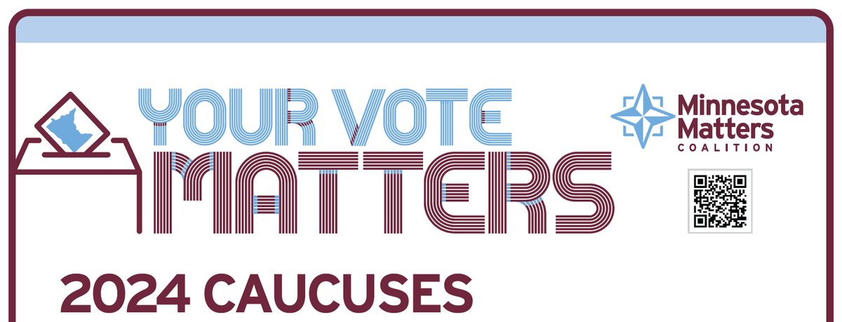 Precinct caucuses take place TOMORROW and are your first opportunity to take part in this important civic process this election session. Click for more information and to take the pledge to get involved in 2024. mnmatterscoalition.com