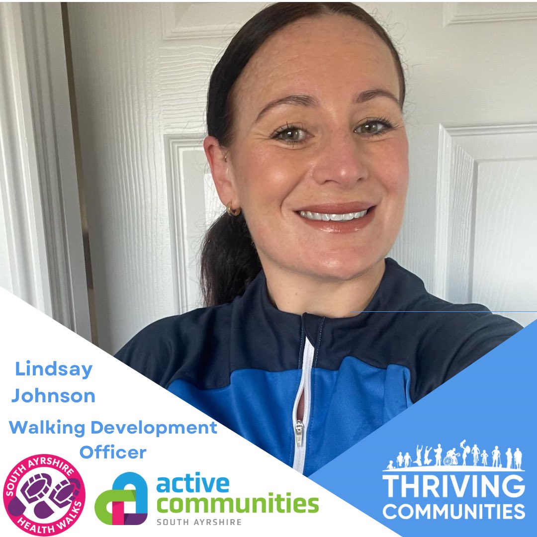 Meet the Team Monday 🌟 Lindsay is our Walking Development Officer and leads on the Walking for Health programme, a @PathsforAll initiative to encourage more people to get walking 👣 Contact Lindsay for more info⬇️ 📧 Lindsay.johnson@south-ayrshire.gov.uk #WalkingforHealth