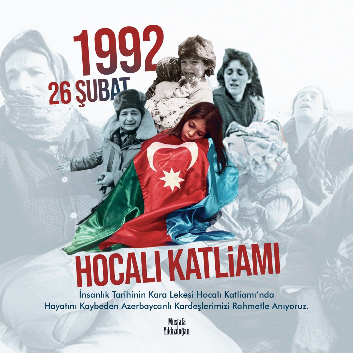 myildizdogann's tweet photo. Hocalı’da şehit edilen 613 soydaşımızı rahmetle anıyorum. Ruhları şad, mekanları cennet olsun.  #HocalıKatliamı  #HocalıSoykırımı https://t.co/zC0Zn9Wusf