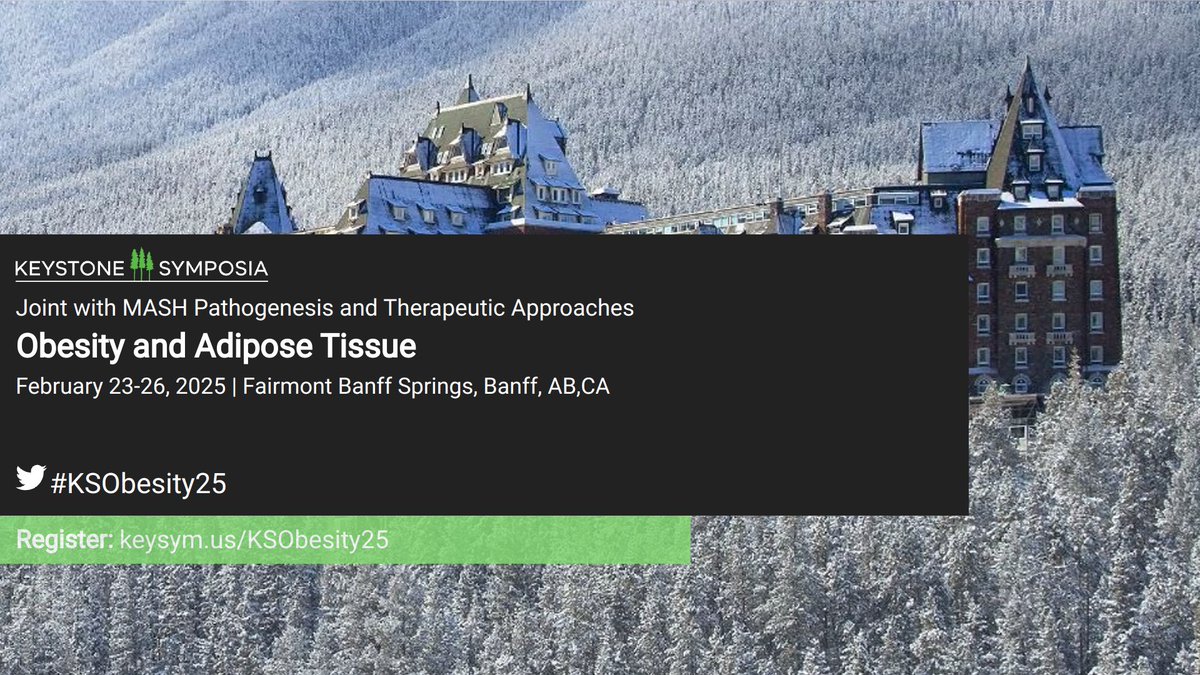 EMBO Press (@embopress) on Twitter photo Last chance to register for next month's <a href="/KeystoneSymp/">Keystone Symposia</a> #Obesity and #AdiposeTissue in Banff! Our <a href="/emboreports/">EMBO Reports</a> editor <a href="/DenizSenyilmaz/">Deniz Senyilmaz Tiebe</a> will be there to discuss publishing your latest work. Register & details => hubs.la/Q02_sDwH0
#KSObesity25 Last chance to register for next month's <a href="/KeystoneSymp/">Keystone Symposia</a> #Obesity and #AdiposeTissue in Banff! Our <a href="/emboreports/">EMBO Reports</a> editor <a href="/DenizSenyilmaz/">Deniz Senyilmaz Tiebe</a> will be there to discuss publishing your latest work. Register & details => hubs.la/Q02_sDwH0
#KSObesity25