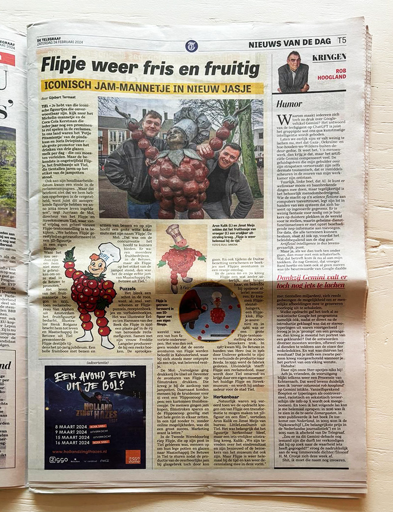 Mooie artikelen in de pers van de opening van de nieuwe presentatie "Fruitstad en Flipje" in het #Flipje en #Streekmuseum #Tiel
streekmuseumtiel.nl/fruitstad-in-d…