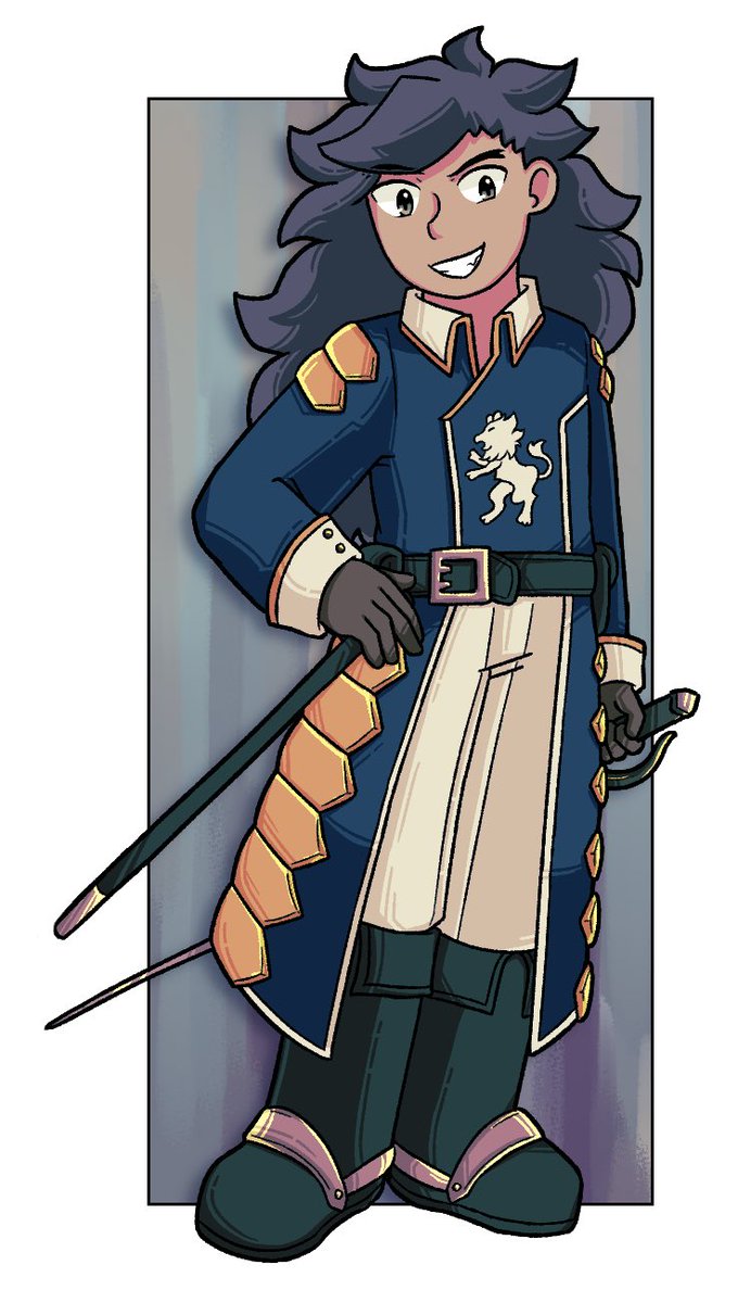 obleeflu's tweet image. oh yeah i drew janne for that #bravelycolours collab 🫡 forgot to post lmfao #bravelydefault