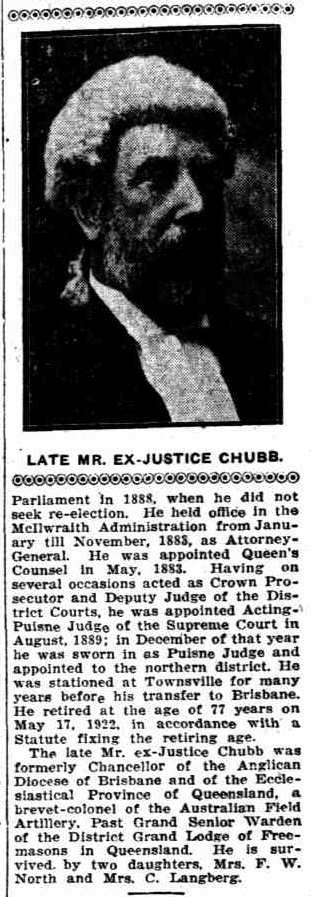 AustAnglican's tweet image. Remembering today Mr Charles Edward Chubb, who died on 27 February 1930, aged 84. He was Archbishop Donaldson's pick to serve as Chancellor of the Diocese of Brisbane (1910-1921). #anglican #94years MP, Attorney-General, QC, Judge of the Supreme Court of Queensland.