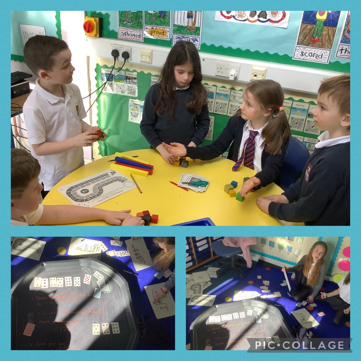 P4_3MorayPS's tweet image. We started to look at division today. We used sharing &amp;amp; grouping using concrete materials, drew pictorial representations &amp;amp; used our multiplication knowledge to complete step calculations. Well done P4/3M➗👏
