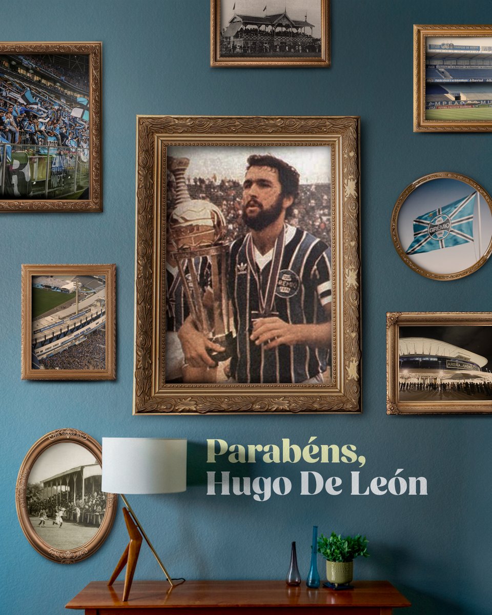 Um Campeão Mundial está de aniversário 🥳🇪🇪 Hoje, o parabéns vai para o zagueiro Hugo De León! Com nosso manto, conquistou títulos importantes pelo Clube - Brasileiro, Libertadores e Mundial. Vestiu as três cores por quatro anos e foi sinônimo de raça em campo. Felicidades!