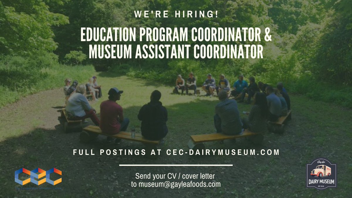 We have 2 summer/seasonal positions available.  Check out our website for more details &amp; information on both positions.  <a href="/gayleamembers/">Gay Lea Membership</a>