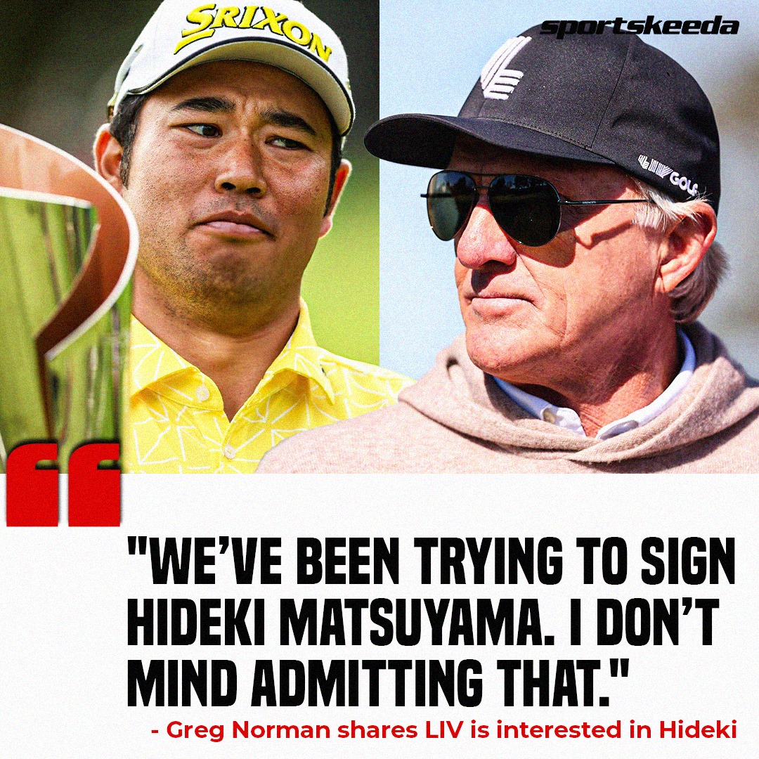 All eyes on Hideki Matsuyama 👀

#HidekiMatsuyama #GregNorman #PGATour #LIVGolf