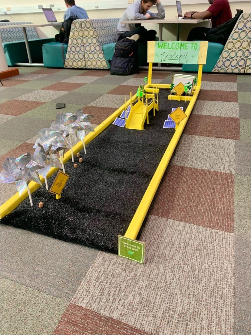 Last week, four ME students participated in the CoE mini golf design contest. The students applied what they were learning in their heat transfer classes to the construction of their course, like equations, electricity and electrical circuits.

Way to represent the department!