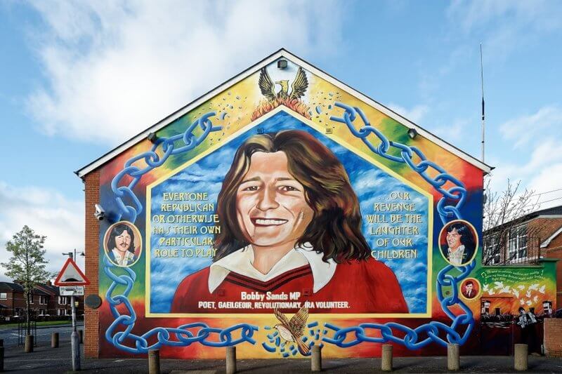 Do better Ireland. Murals like this might encourage youngsters to starve themselves to death in British prisons.