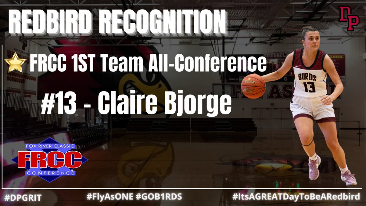 De Pere Girls BBall (@dpgirlsbb) on Twitter photo CONGRATULATIONS to <a href="/clairebjorge/">Claire Bjorge</a> 🐻earning 1st Team All-Conference Honors <a href="/frccathletics/">Fox River Classic Conference</a>
👏Outstanding season as #1 scorer in FRCC & #2 & in Assists 🌟Your future is BRIGHT😎 #GOB1RDS #FlyAsONE #AllLOVE #DPGRIT #DPWAY #TeamFinance #DailyDeposits 🤟 CONGRATULATIONS to <a href="/clairebjorge/">Claire Bjorge</a> 🐻earning 1st Team All-Conference Honors <a href="/frccathletics/">Fox River Classic Conference</a>
👏Outstanding season as #1 scorer in FRCC & #2 & in Assists 🌟Your future is BRIGHT😎 #GOB1RDS #FlyAsONE #AllLOVE #DPGRIT #DPWAY #TeamFinance #DailyDeposits 🤟