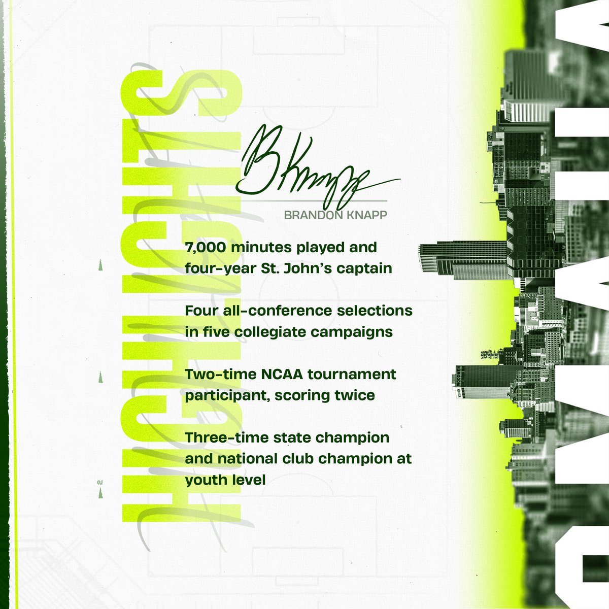 ✍️ A versatile midfielder with a standout collegiate background.

Brandon Knapp (<a href="/b_knapp15/">Brandon Knapp</a>) is an Owl! The <a href="/StJohnsMSoccer/">St. John's Men’s Soccer</a> star signs his first pro deal after four All-BIG-EAST selections in five seasons and over 7,000 minutes played. 🔴

🔗 bit.ly/UOSignsKnapp

#OneMeansAll