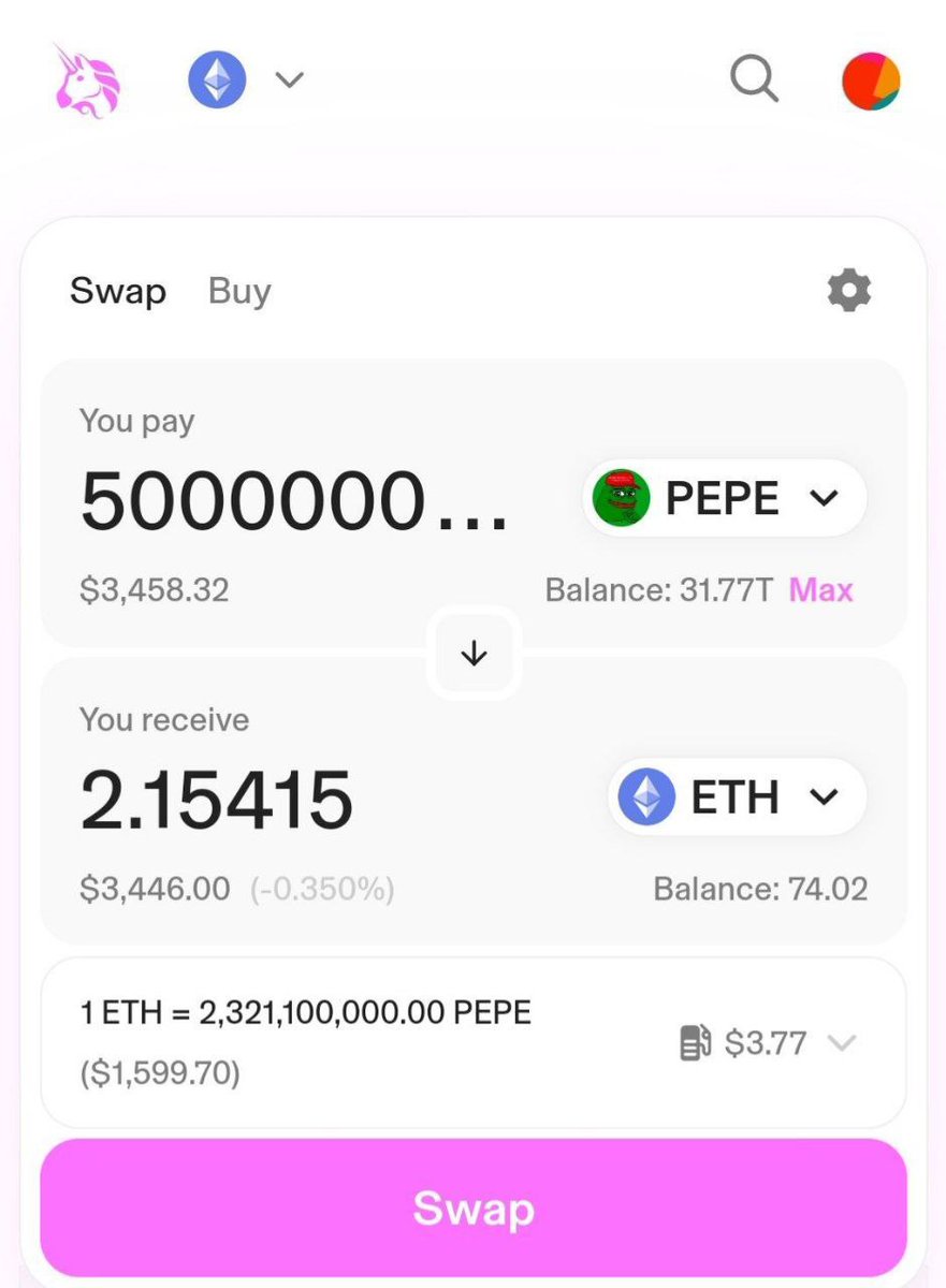 You’ll receive 50000000000 50000000000 $PEPE (2.15 ETH) each to the first 4900 people who follows and retweets pinned 📌 post Drop your wallet address 👇