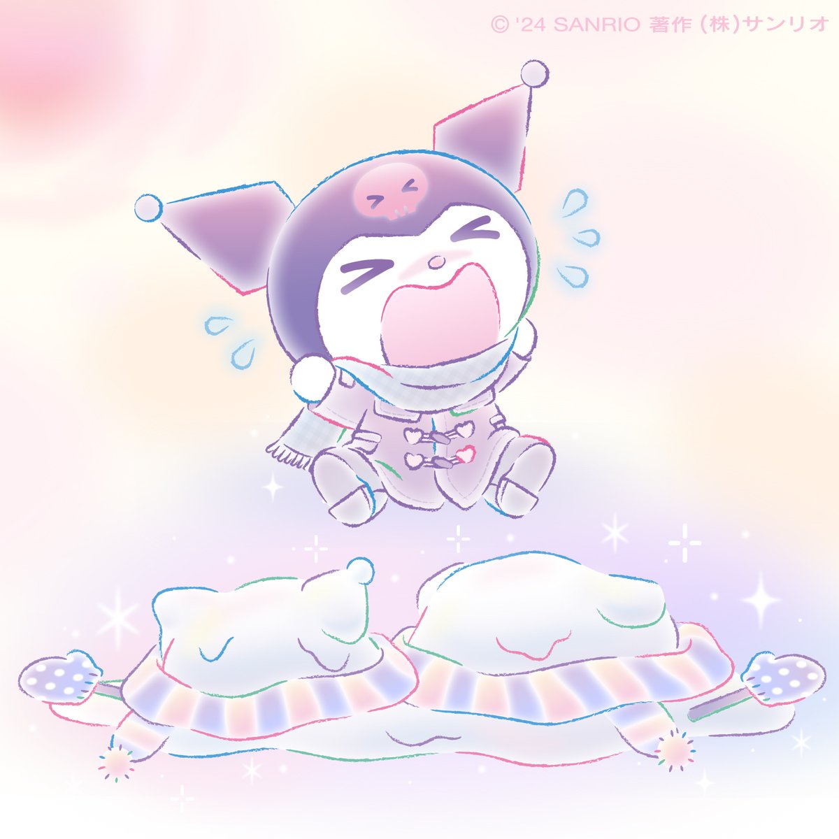 わあ〜〜〜ん！ アタイとバクの雪だるまが溶けちゃったよ