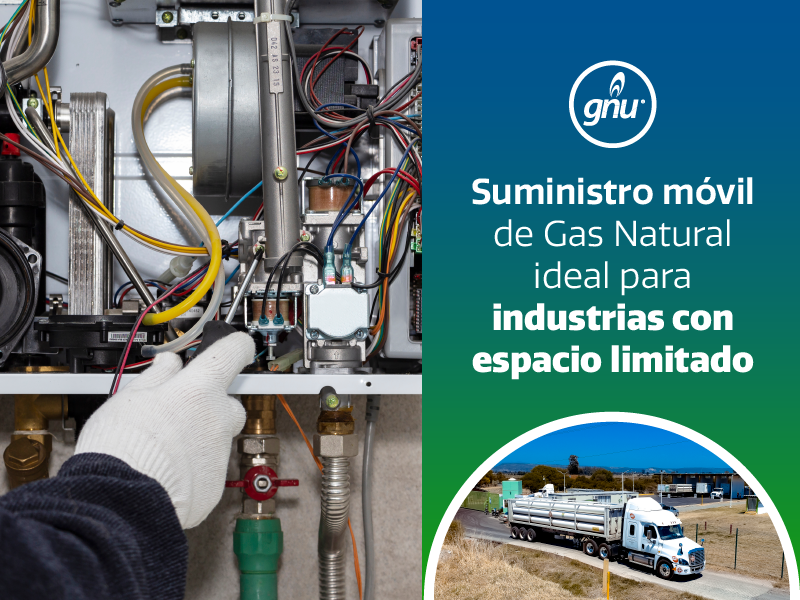 El gas natural es la solución energética que se adapta a espacios reducidos, ofreciendo eficiencia y potencia sin comprometer tu área de operaciones. 
No permitas que el espacio frene el potencial de tu empresa. ¡𝗖𝗼𝗻𝘁𝗮́𝗰𝘁𝗮𝗻𝗼𝘀 𝗮𝗵𝗼𝗿𝗮! bit.ly/3gQC5zJ