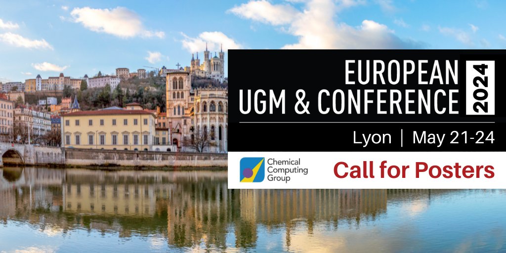 [Call for Posters] 📢 Showcase your research in poster format @ the EU UGM & Conference 2024, May 21 😀👉Poster presenters receive 25% off on reg fees, which include access to workshops, talks, meals & social functions. More @ bit.ly/45QhJPx #compchem #medchem #biologics