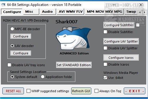 majorgeeks's tweet image. Updated - Shark007 Codecs is a free #audio and #video codec package containing the LAV filters and VSFilter for subtitles.
majorgeeks.com/files/details/… #VideoCodecs #AudioCodecs