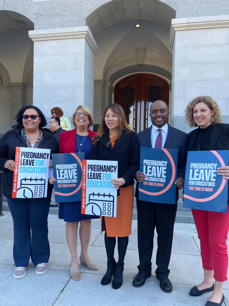 In order to retain great teachers, we must make sure that teachers are supported to grow their families, not penalized for it. That’s why I’m proud to sponsor #AB2901, the Pregnancy Leave for Educators Act, with my colleagues @AsmAguiarCurry and @WeAreCTA. There is currently no…