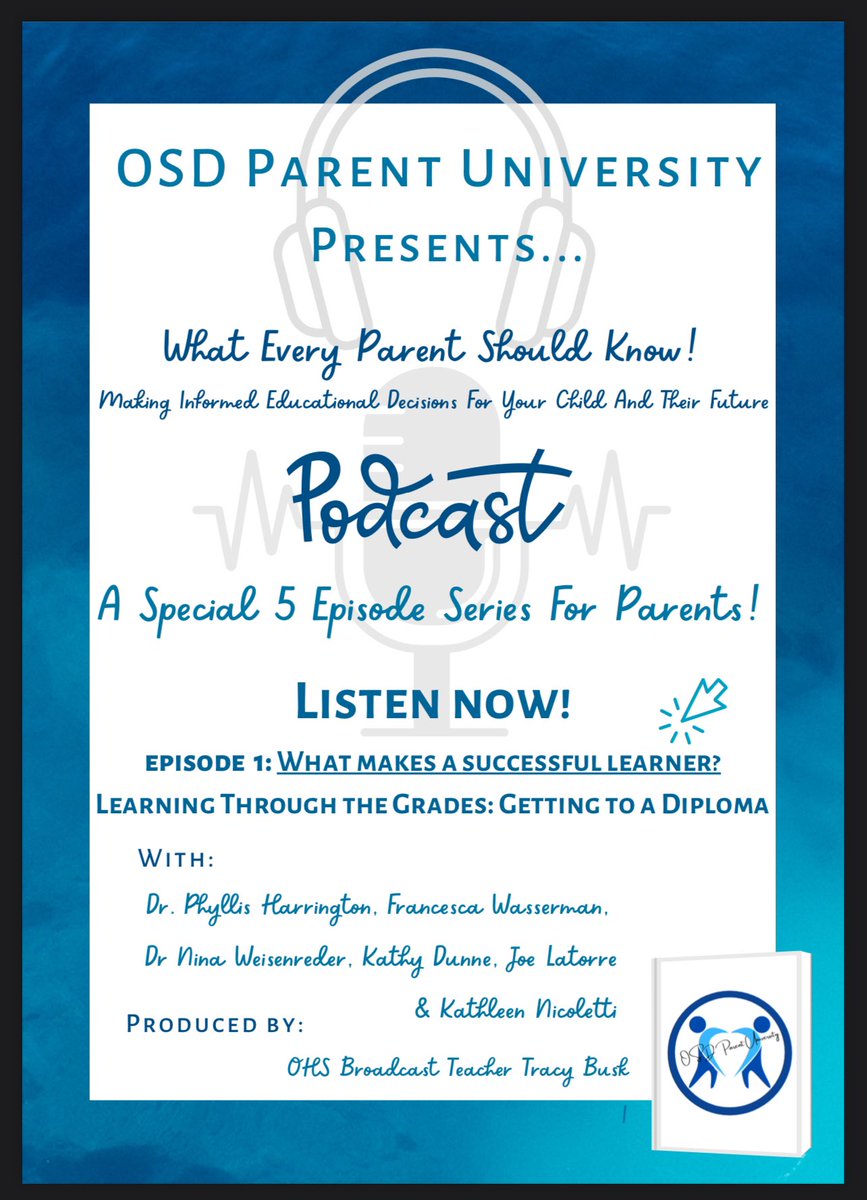 The first episode of the OSD Parent University podcast, What Every Parent Should Know, is live! Listen to our conversation: What Makes a Successful Learner? canva.com/design/DAF8mmp…