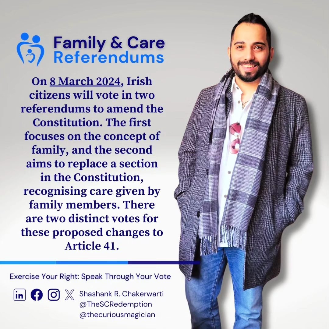 TheSCRedemption's tweet photo. Hey Ireland!🍀On March 8, 2024, we've got TWO important referendums. Your voice matters, so here's a quick rundown.

For more info, visit https://t.co/e1FWArotSE.

#IrishReferendum #IrishDemocracy #Referendum2024 #YourVoiceYourVote #March8Referendum #MakeInformedDecisions https://t.co/l29kfQyNGd
