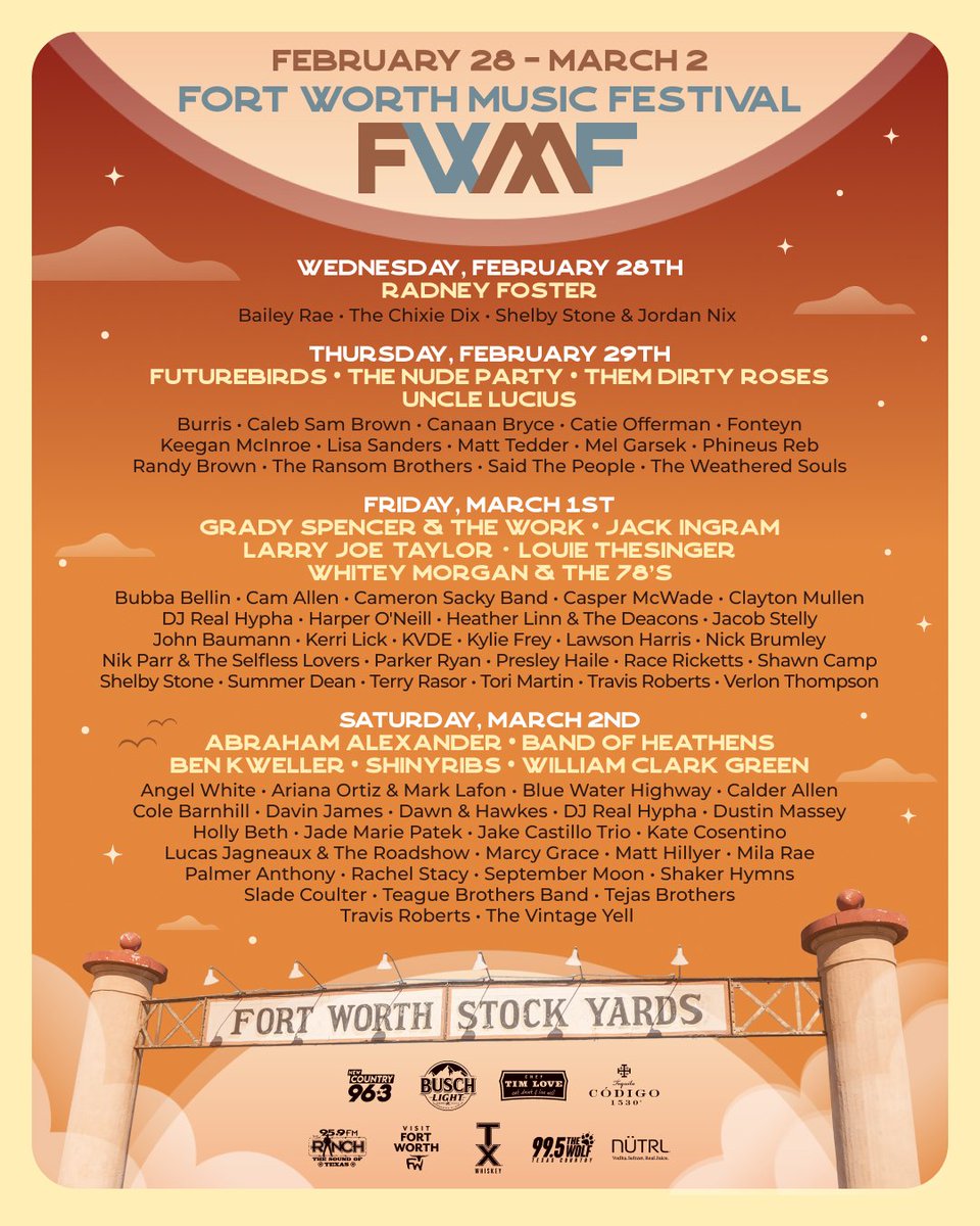 Texas Music Office Director Brendon Anthony will give the Keynote Address to open the 2nd Annual Fort Worth Music Festival & Conference in the historic Fort Worth Stockyards on February 28, at 7:15PM. 2nd Annual #FWMF Feb. 28-Mar 2 More info fortworthmusicfestival.com