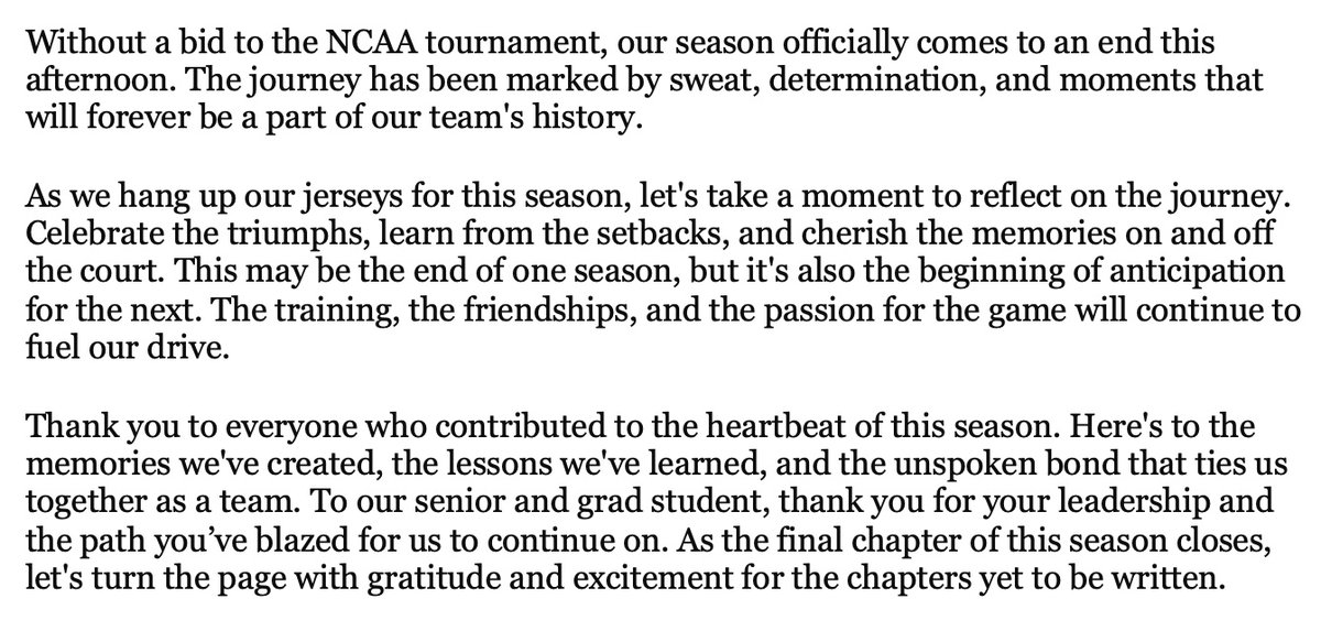 mitwbball's tweet photo. And just like that, our season comes to a close. Thank you all for joining us on this ride. #MITWBB https://t.co/WUpCNRociS