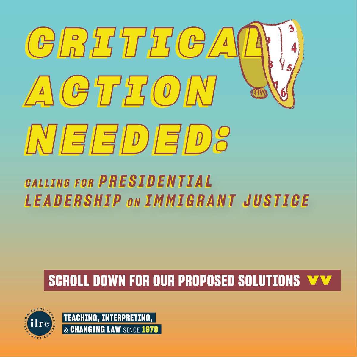 Today, we are unveiling Critical Action Needed: Calling for Presidential Leadership on Immigrant Justice that once again lays out clear solutions that the administration can and must act on before his term ends. 

It’s surreal that we’re making these requests yet again. /🧵